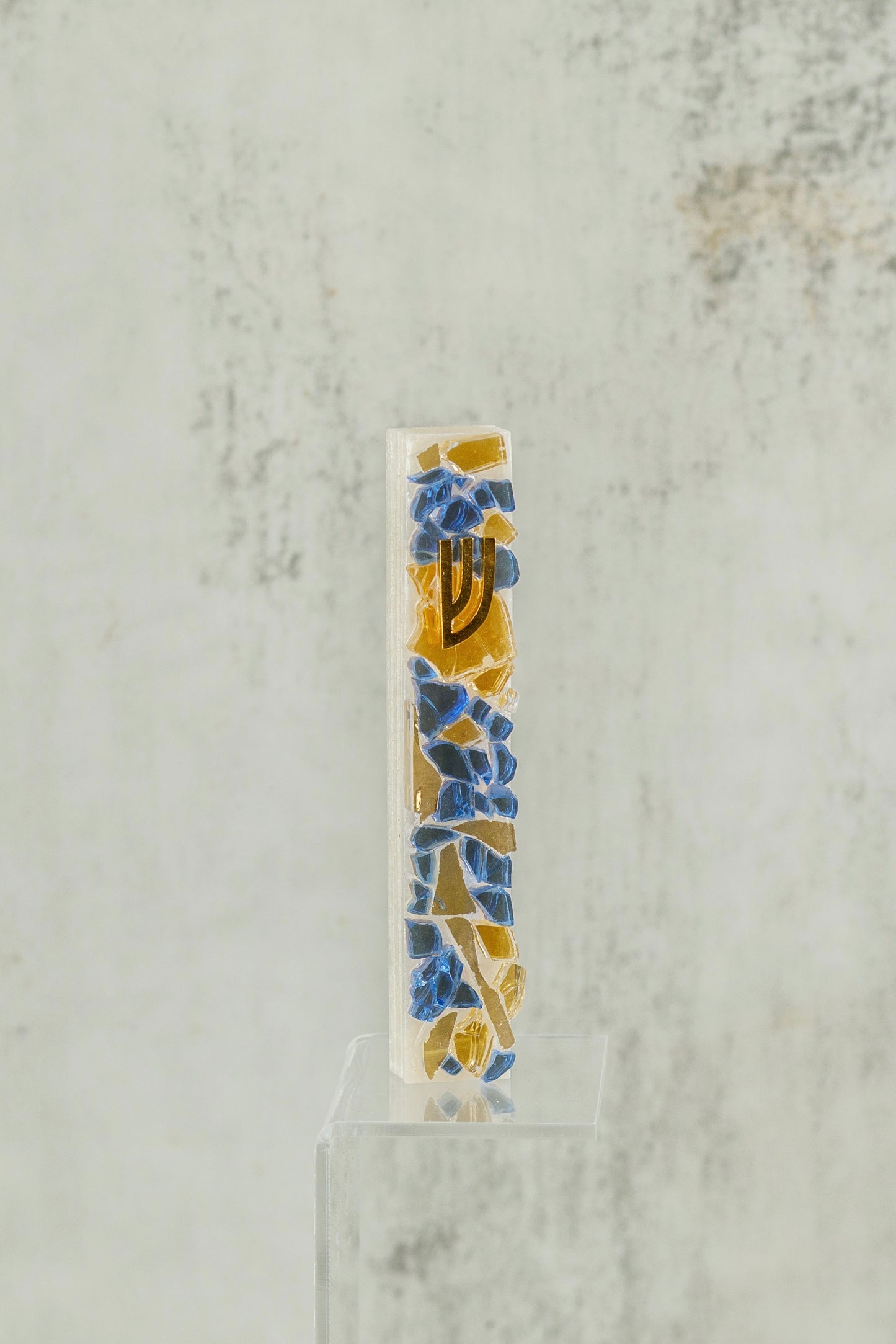 Gold and Blue Mezuzah Case (Copy)