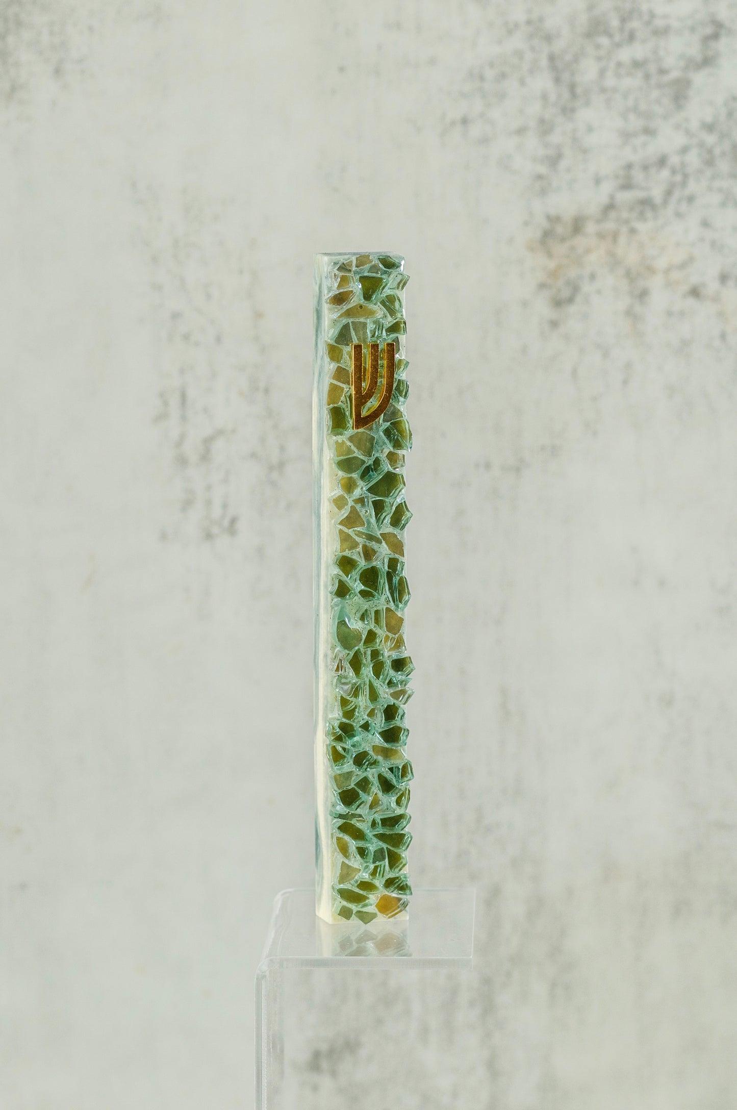 Light Teal and Gold Mezuzah Case (Copy)