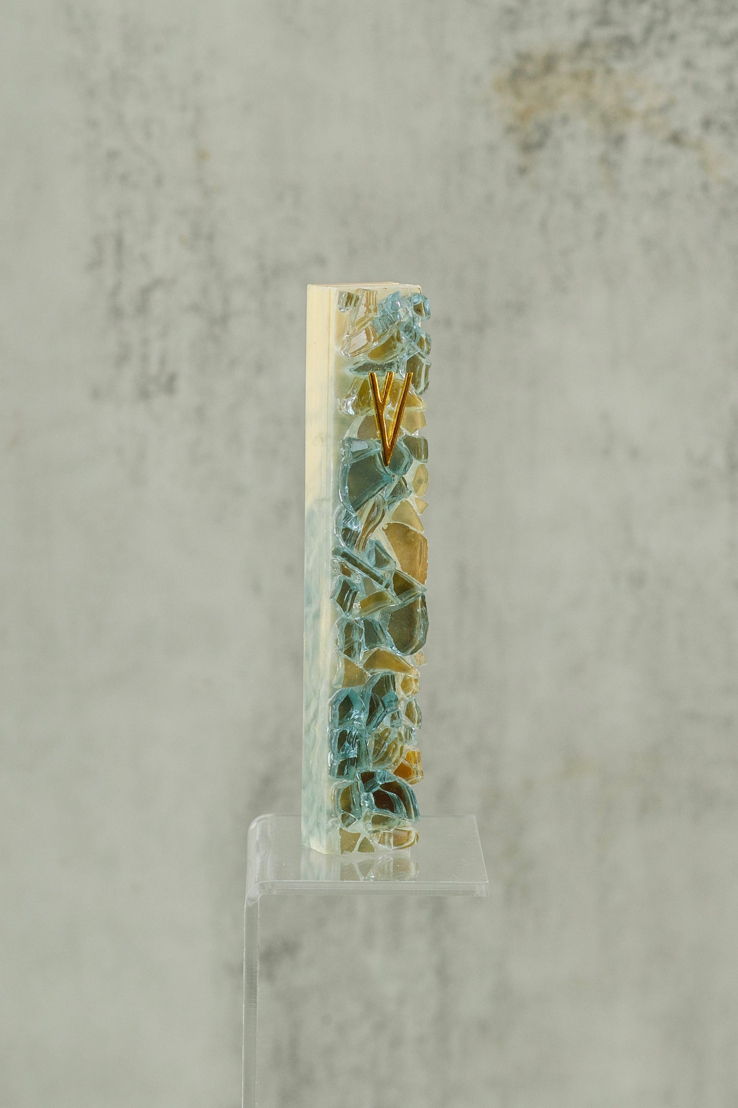 Blue and Amber Mezuzah Case (Copy)