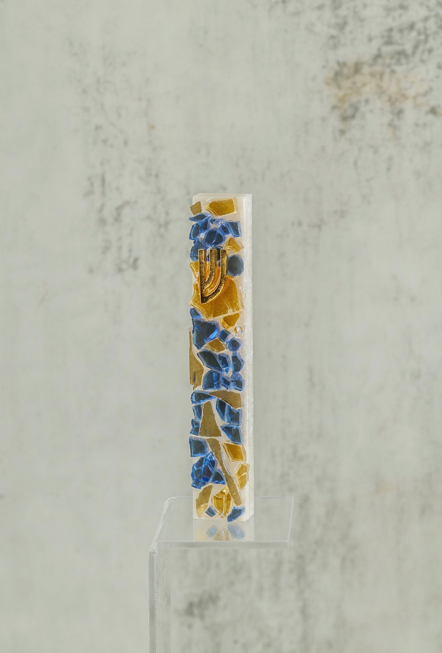 Gold and Blue Mezuzah Case (Copy)