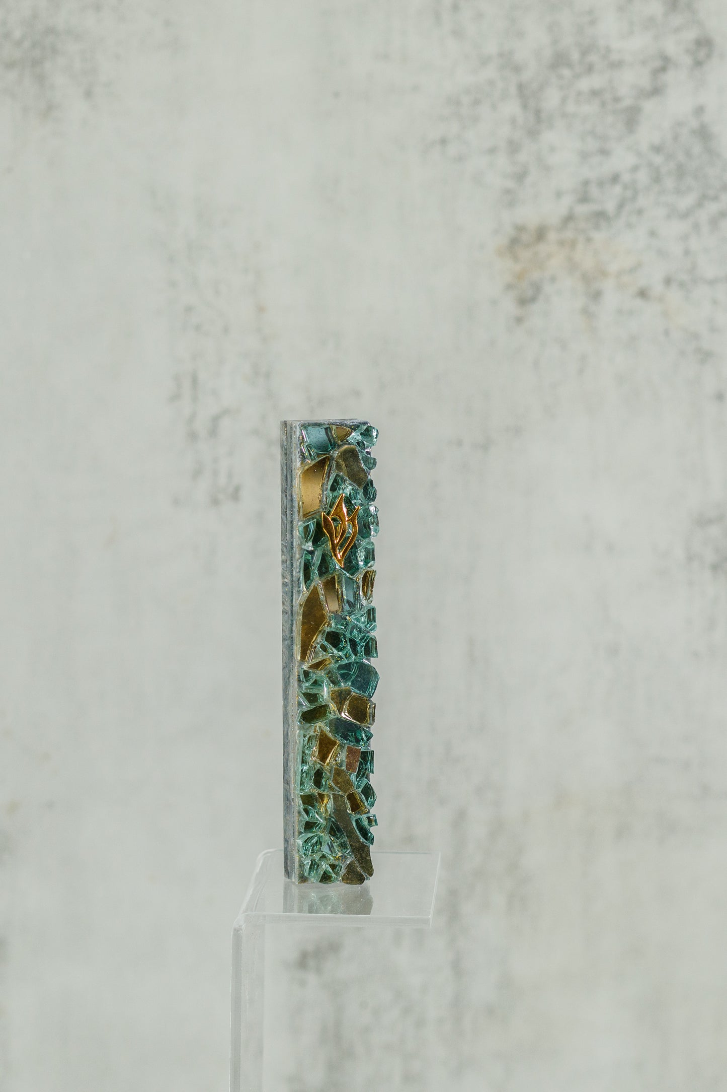 Gold and Teal Mezuzah Case (Copy)