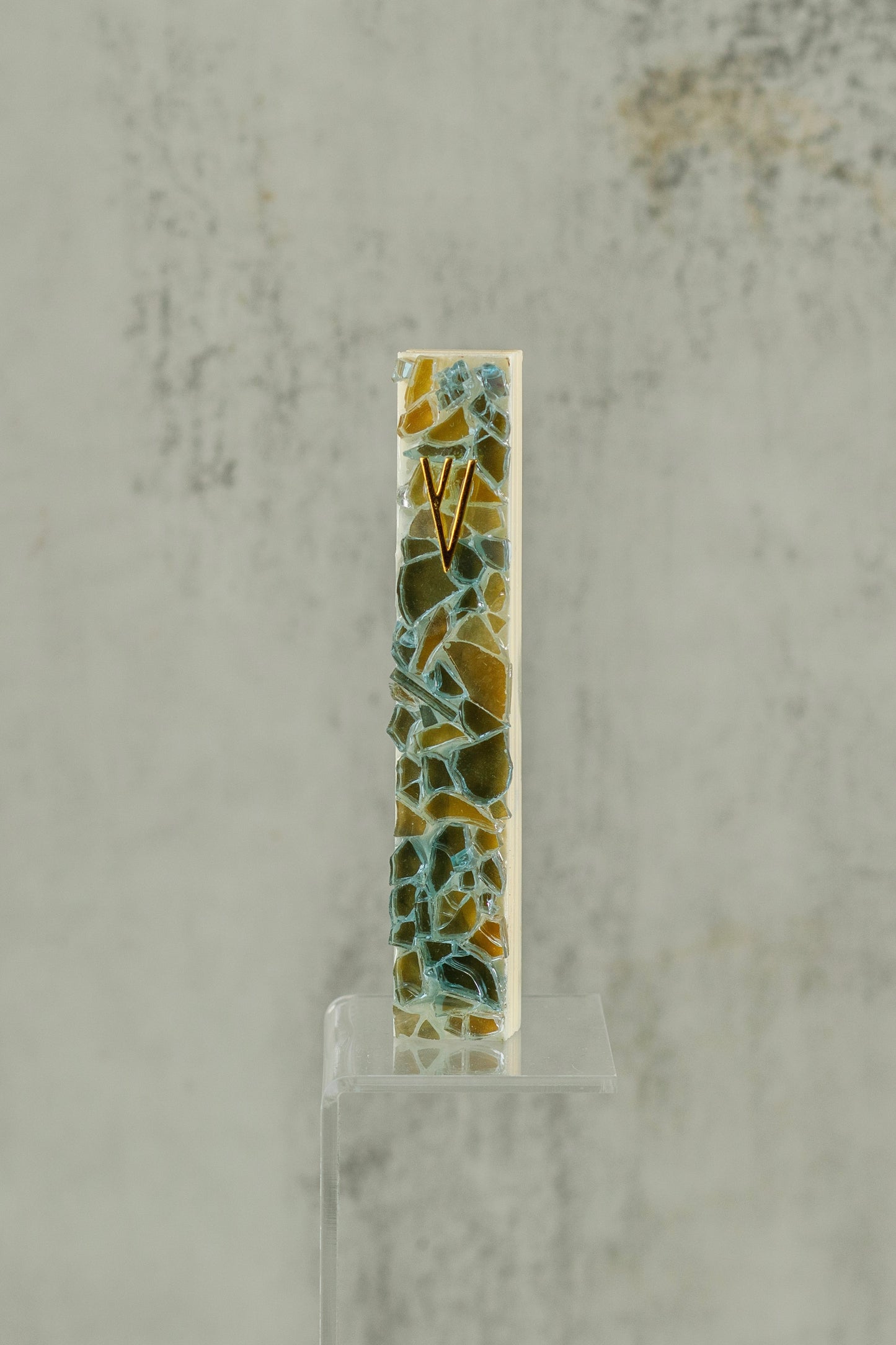 Blue and Amber Mezuzah Case (Copy)
