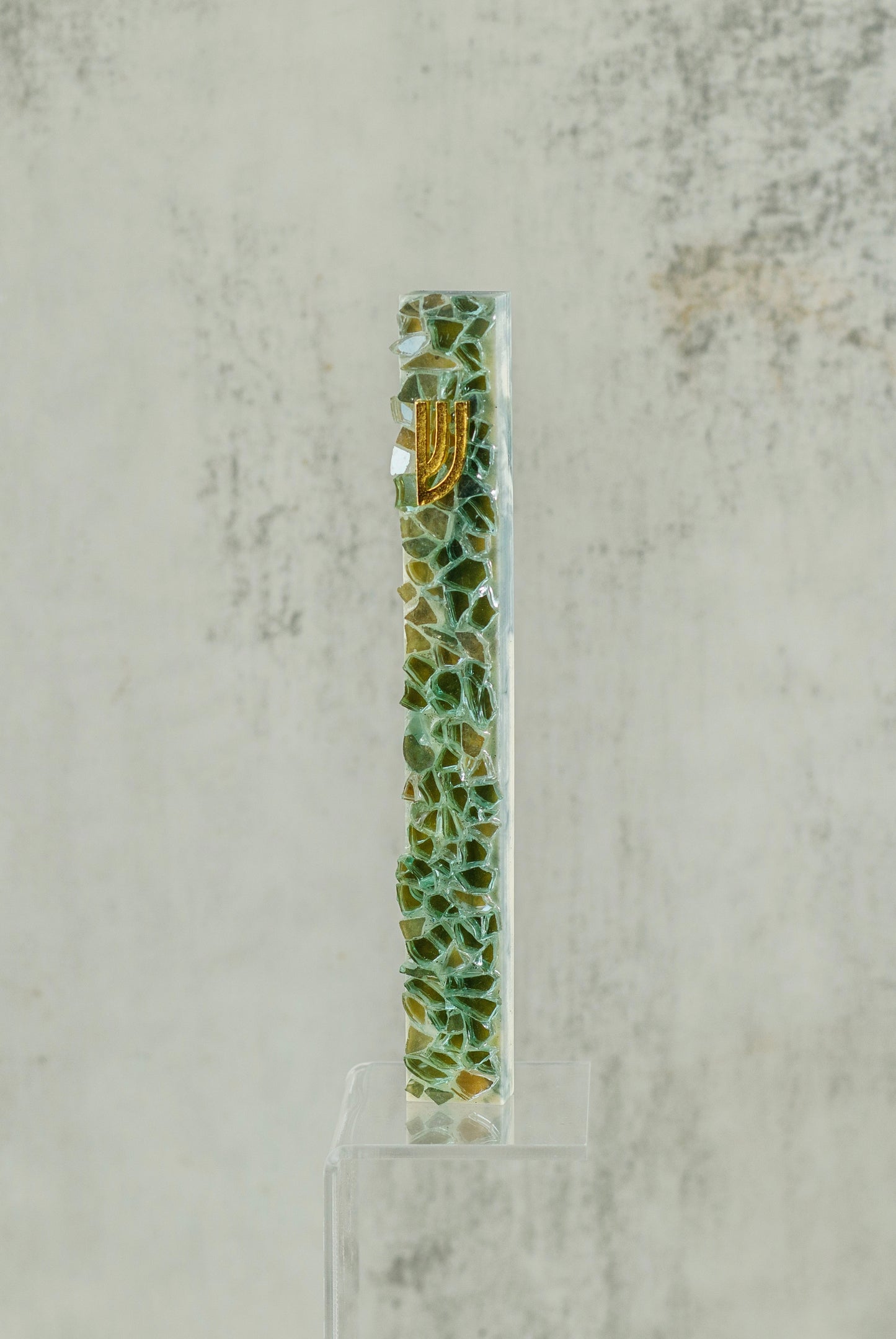 Light Teal and Gold Mezuzah Case (Copy)