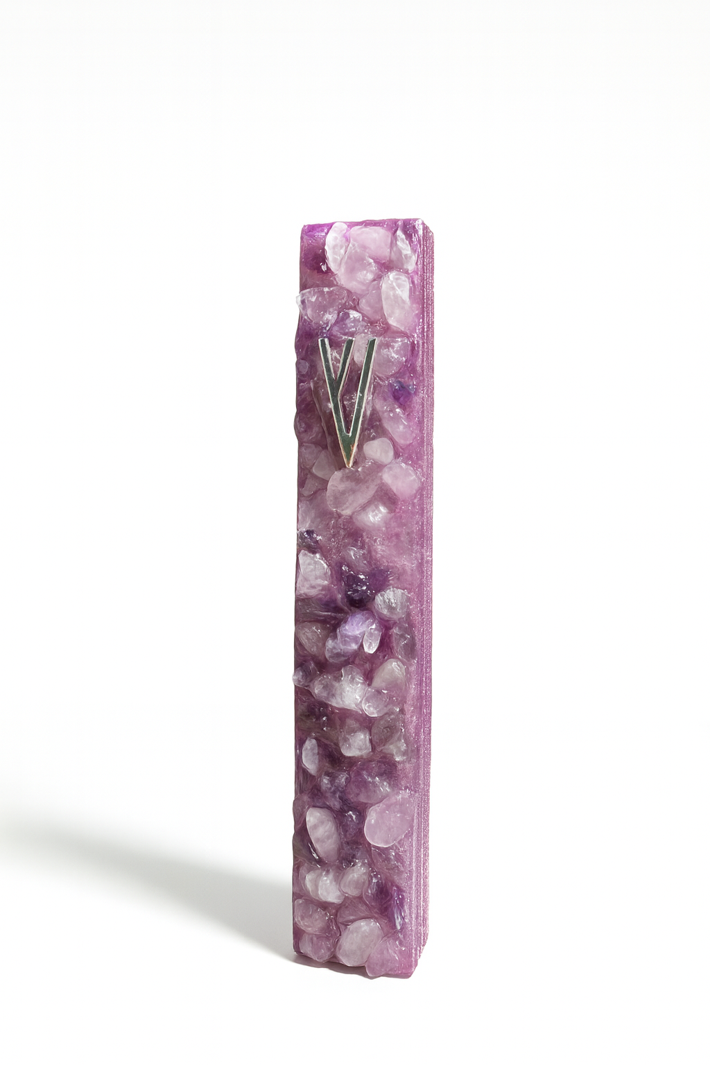Amethyst and rose quartz purple case