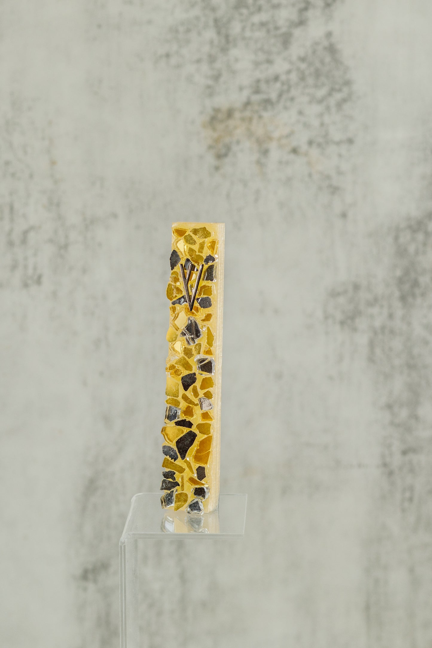 Amber and Silver Mezuzah Case