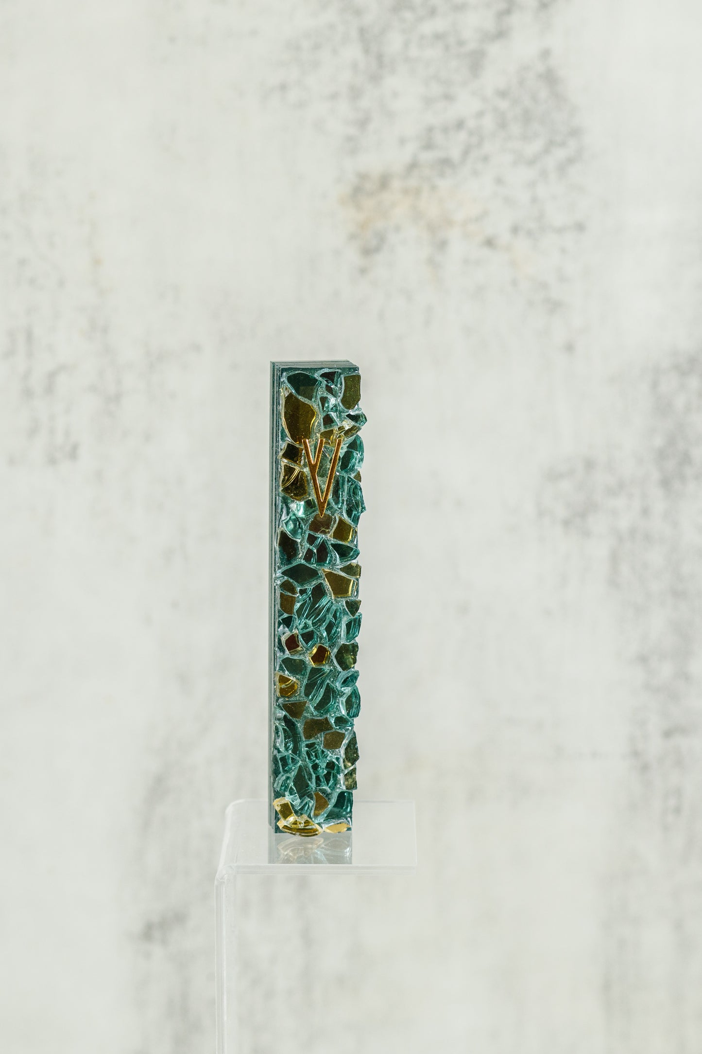 Teal and Gold Mezuzah Case (Copy)