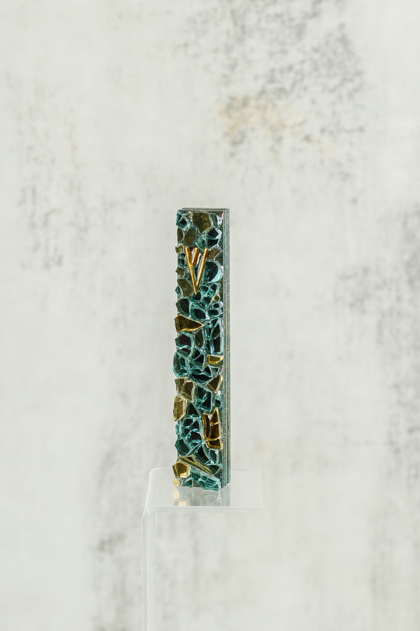 Teal and Gold Mezuzah Case (Copy)