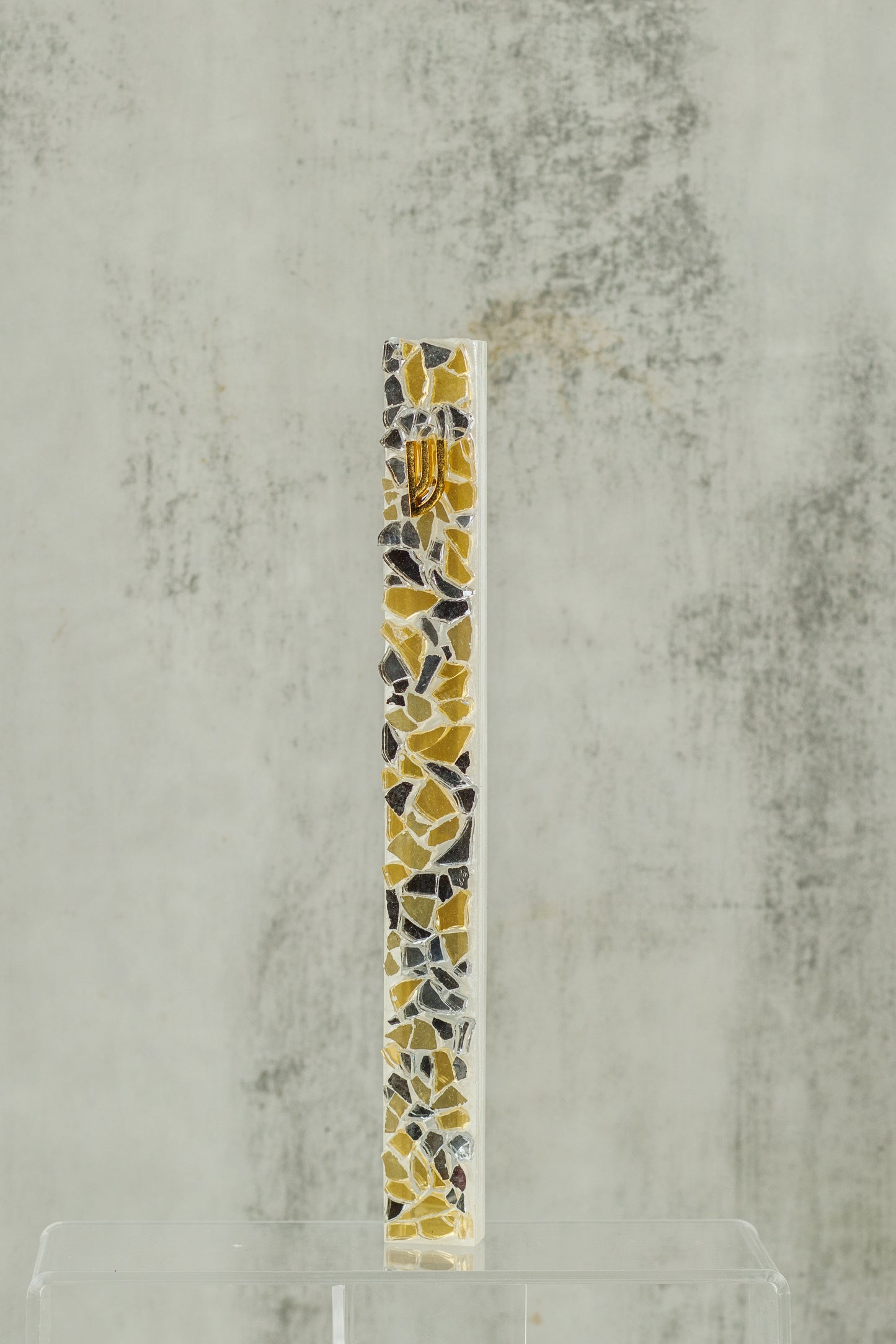 Silver and Amber Gold Mezuzah Case (Copy)