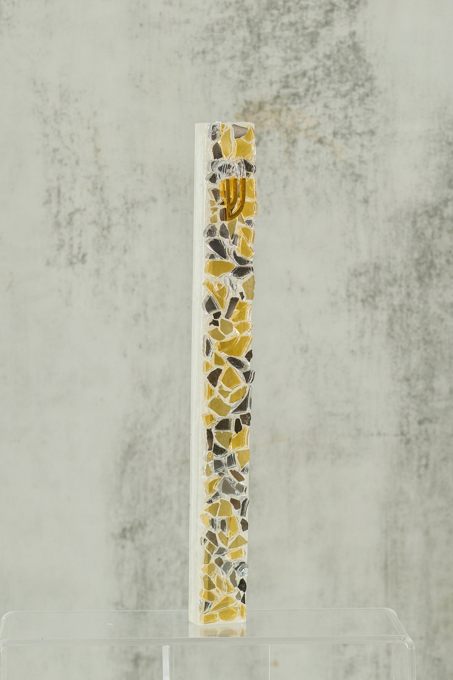 Silver and Amber Gold Mezuzah Case (Copy)