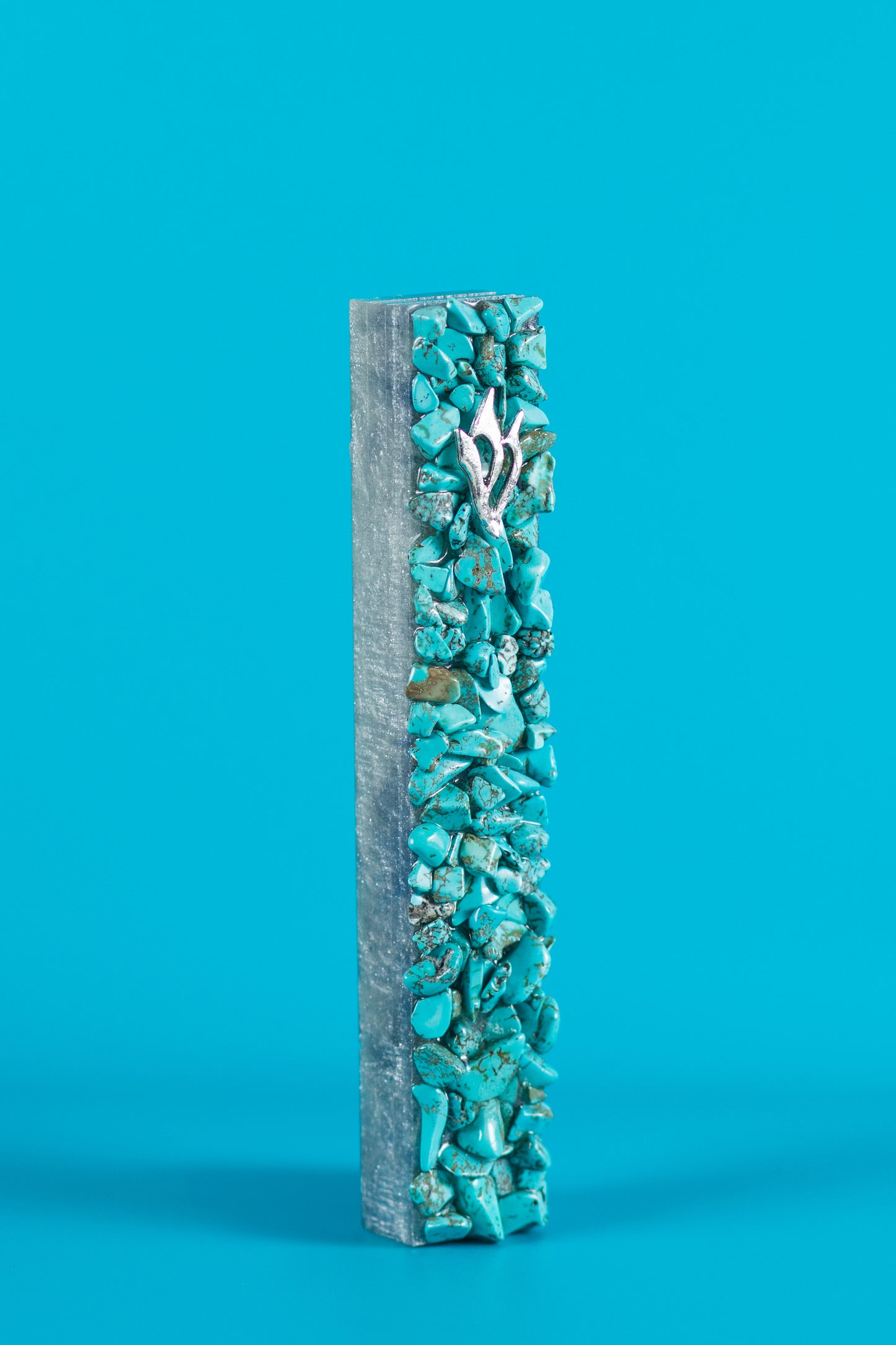 Turquoise and Silver Mezuzah Case (Copy)