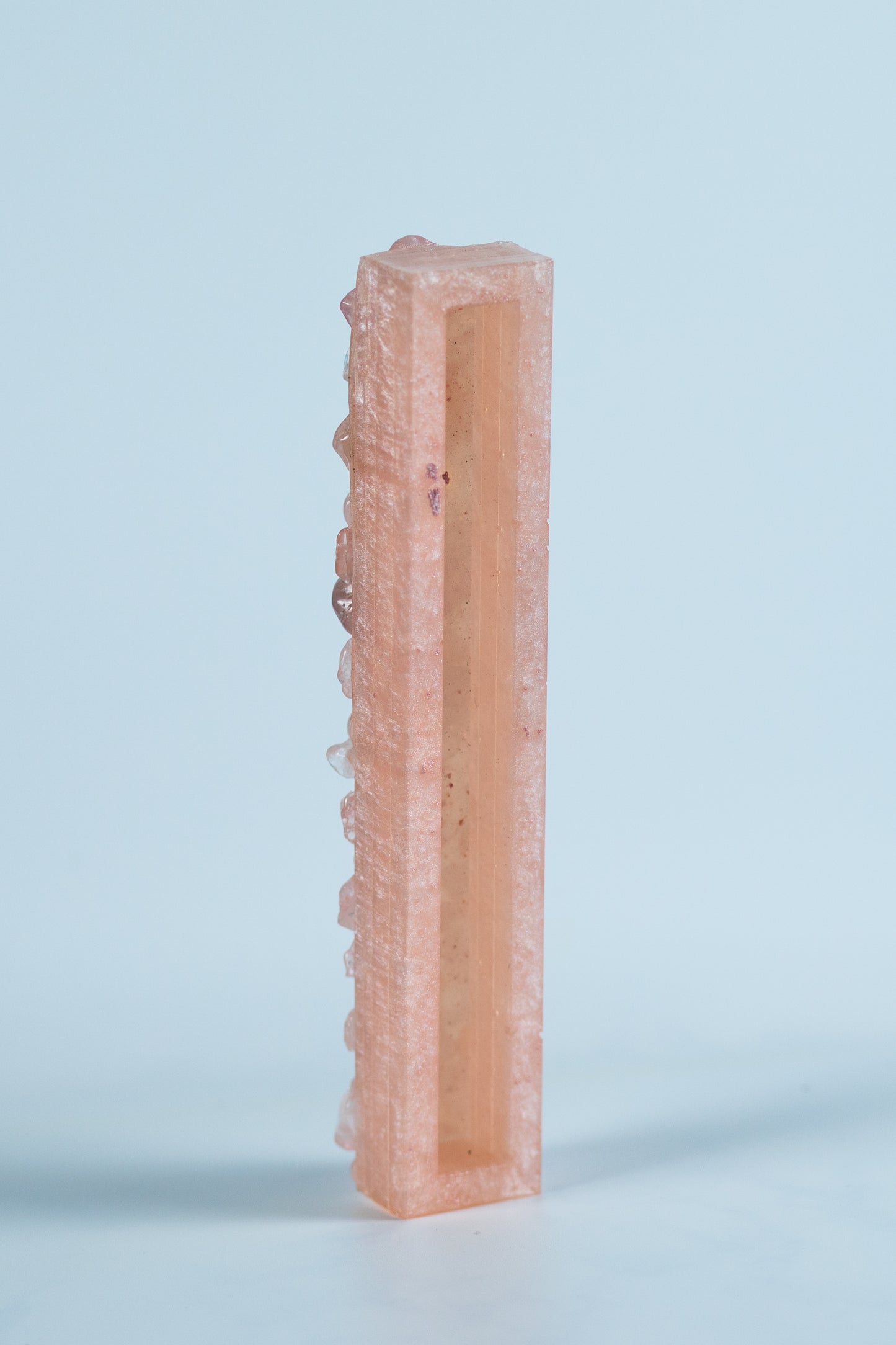 Dusty Rose Quarts Mezuzah