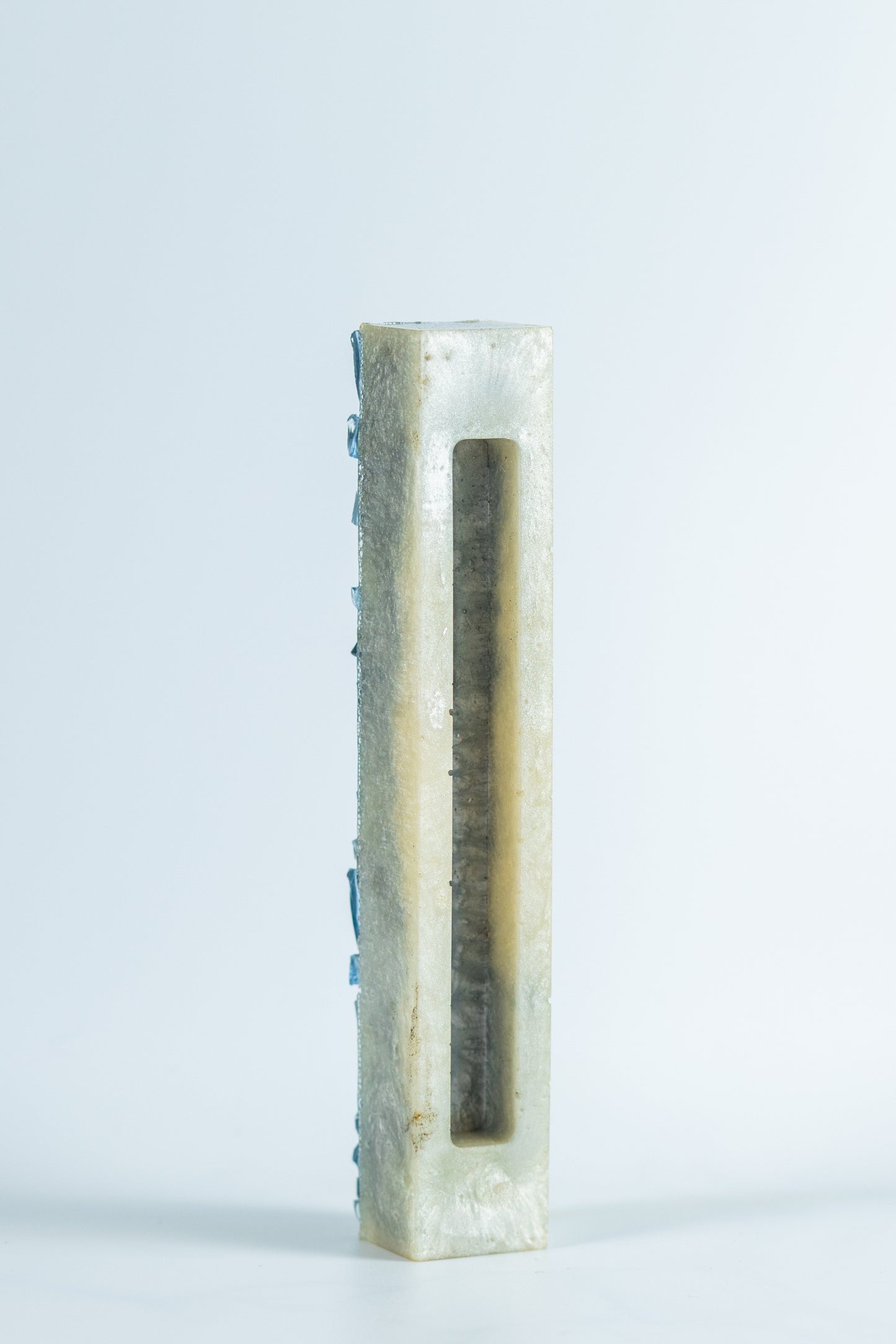 Blue and Silver Mosaic Mezuzah Case
