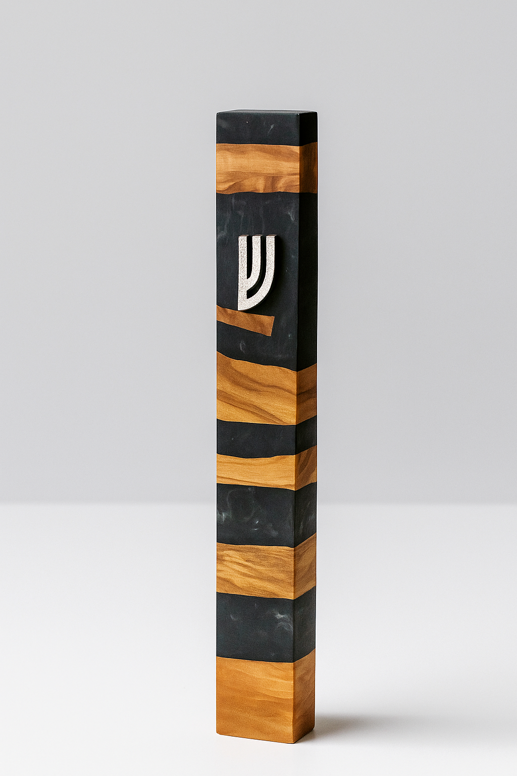Wood And Resin Mezuzah