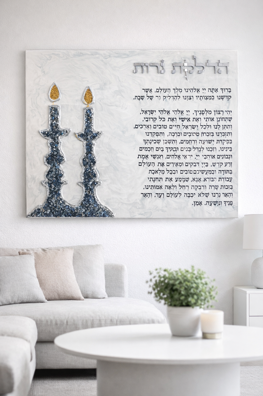 Candle lighting wall Art 30x40