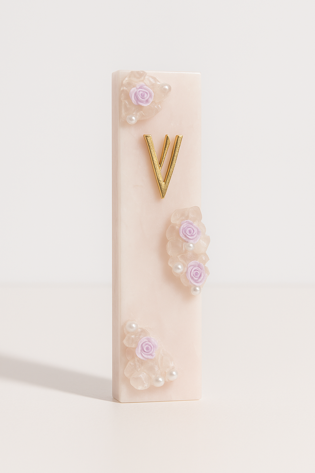 Geode Rose Quarts Mezuzah