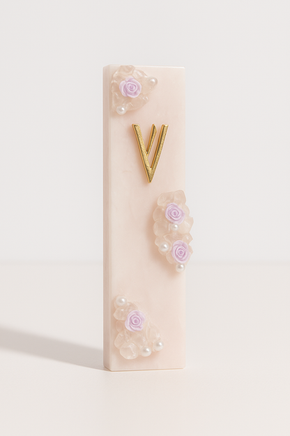 Geode Rose Quarts Mezuzah