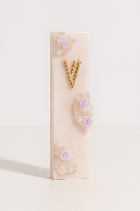 Geode Rose Quarts Mezuzah