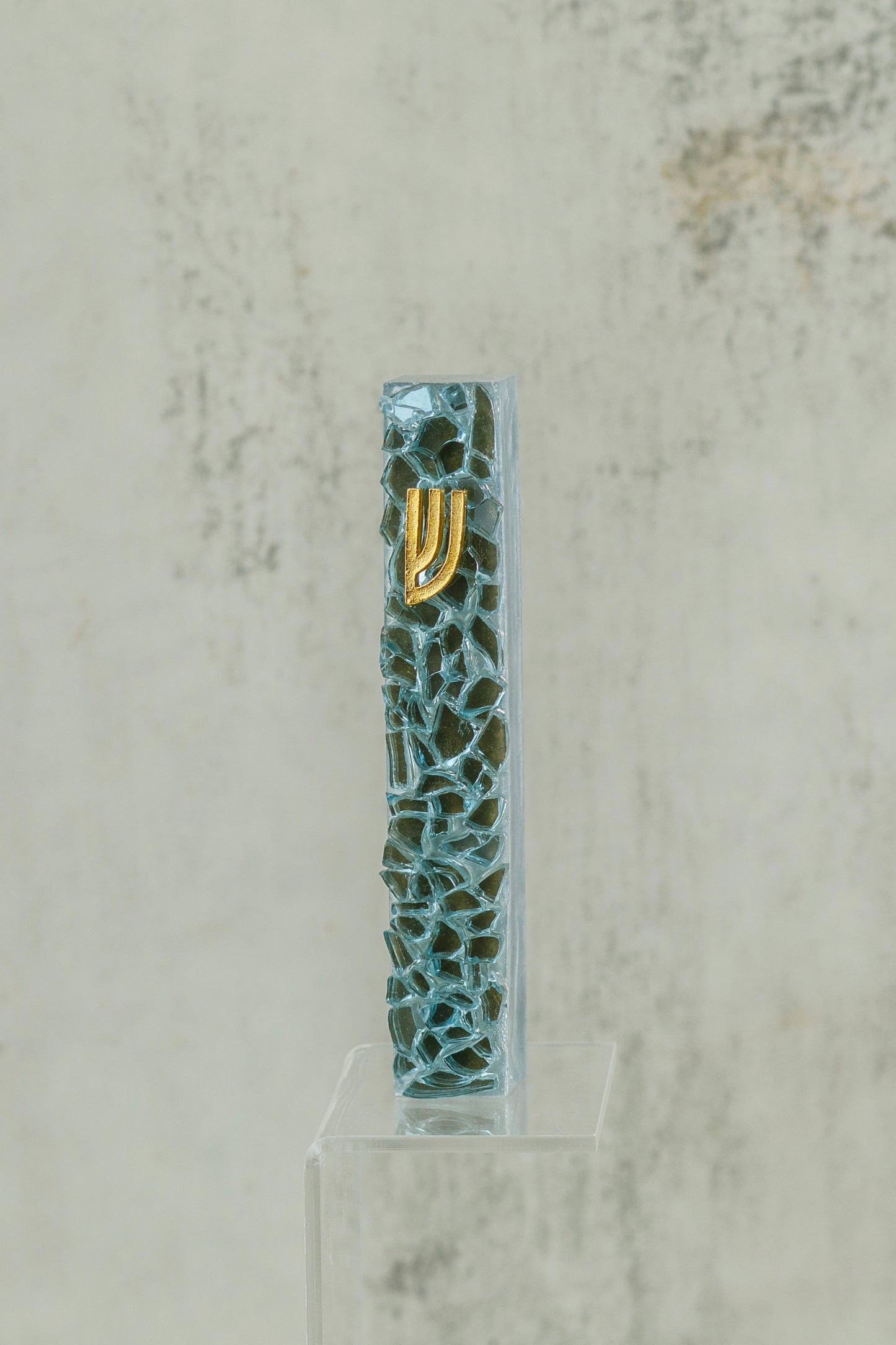 Blue Mezuzah Case