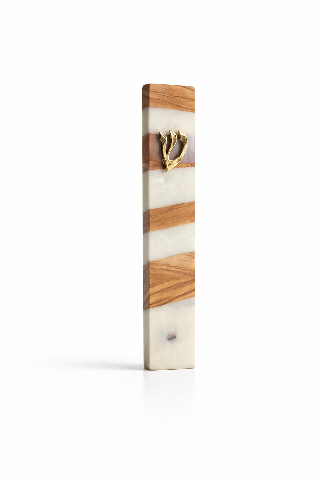 9 inch Wood And Resin Mezuzah