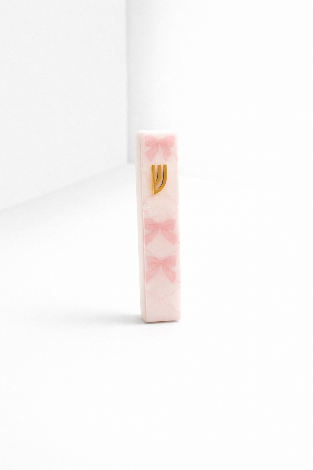 Elegant bow mezuzah case