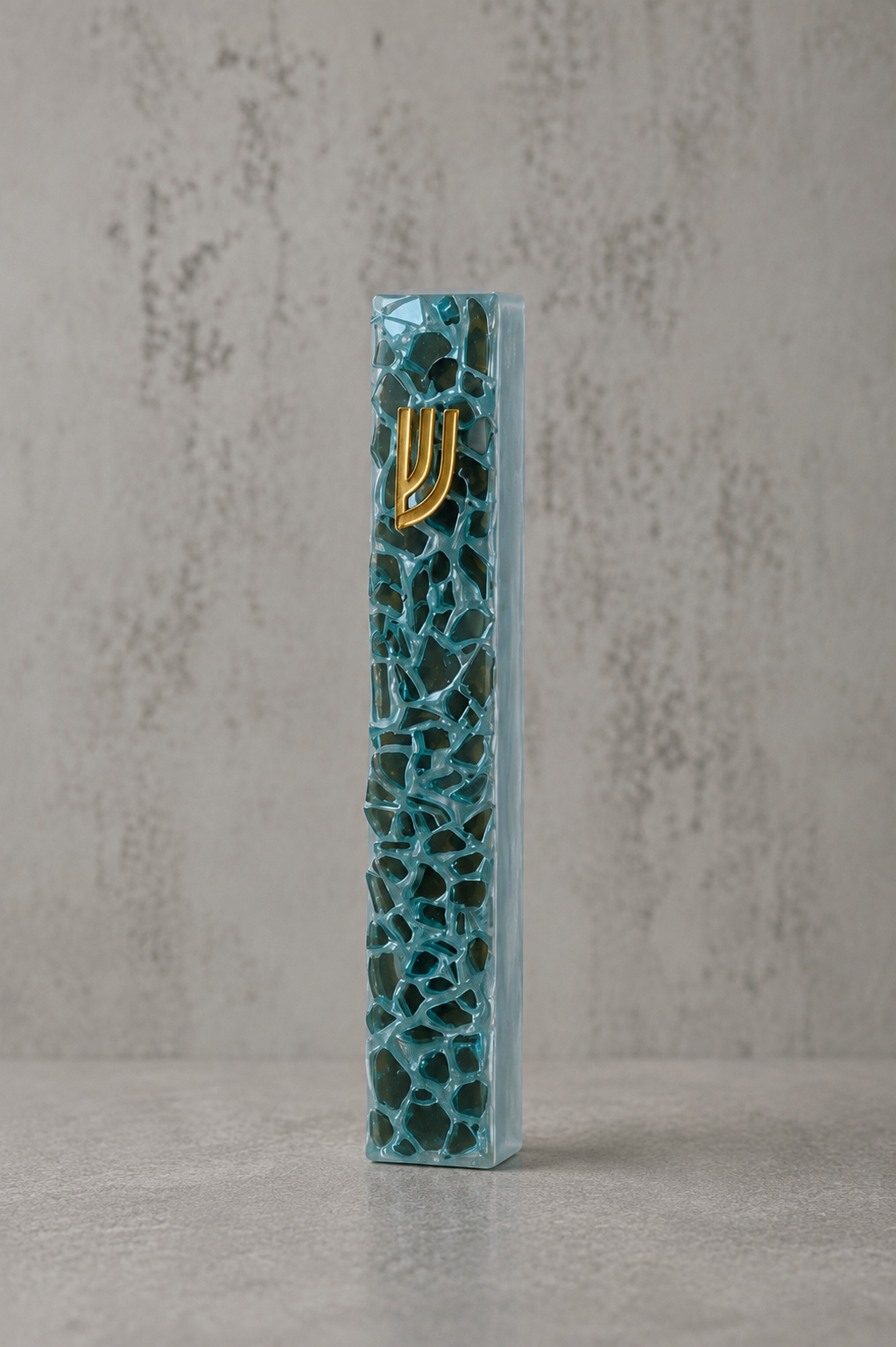 Blue Mezuzah Case