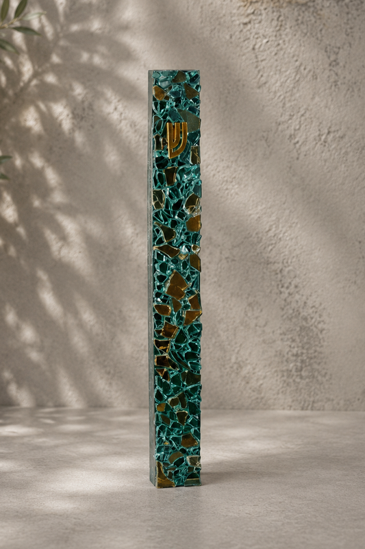 Teal Mezuzah Case