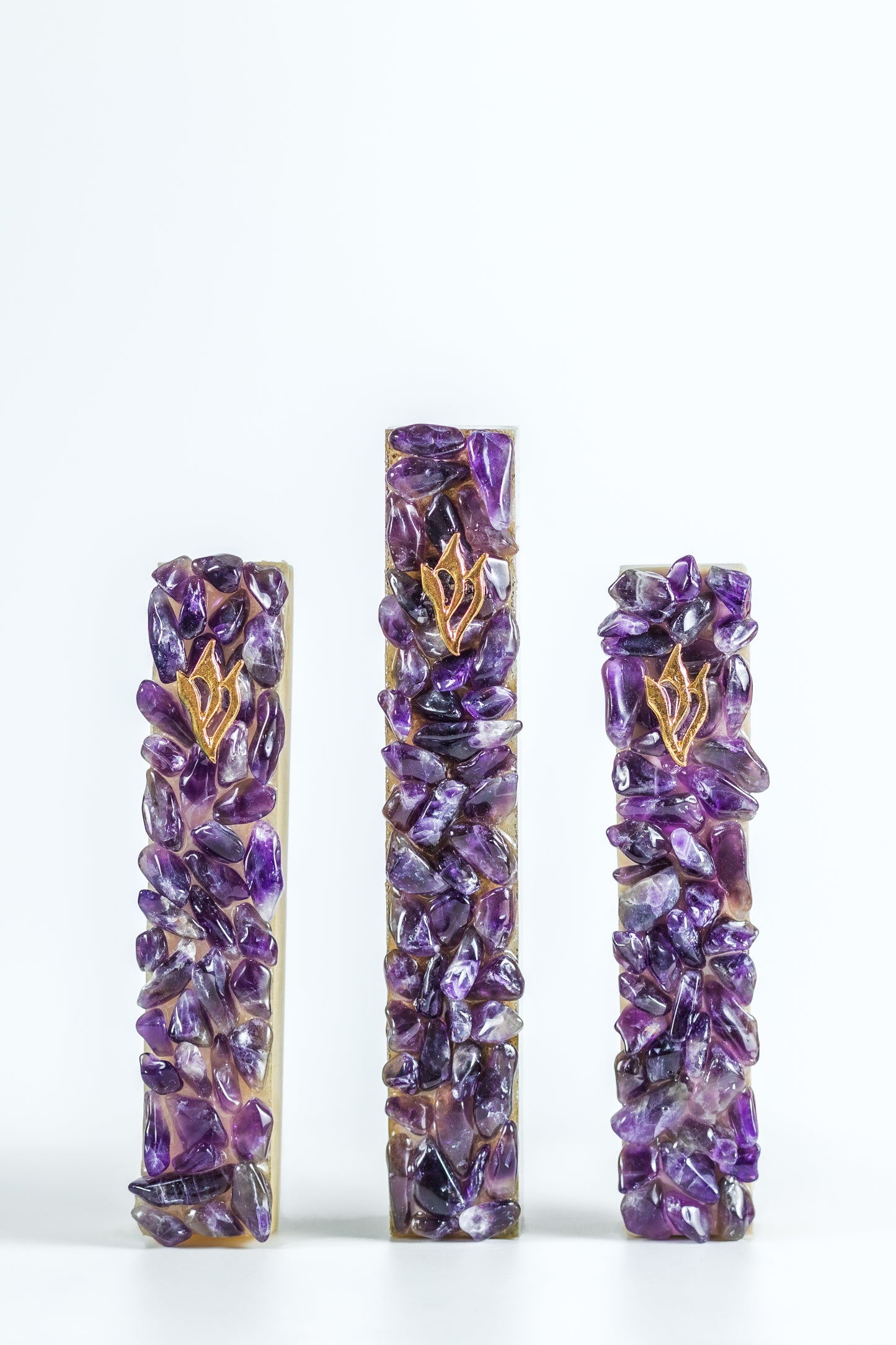 Amethyst Mezuzah Case