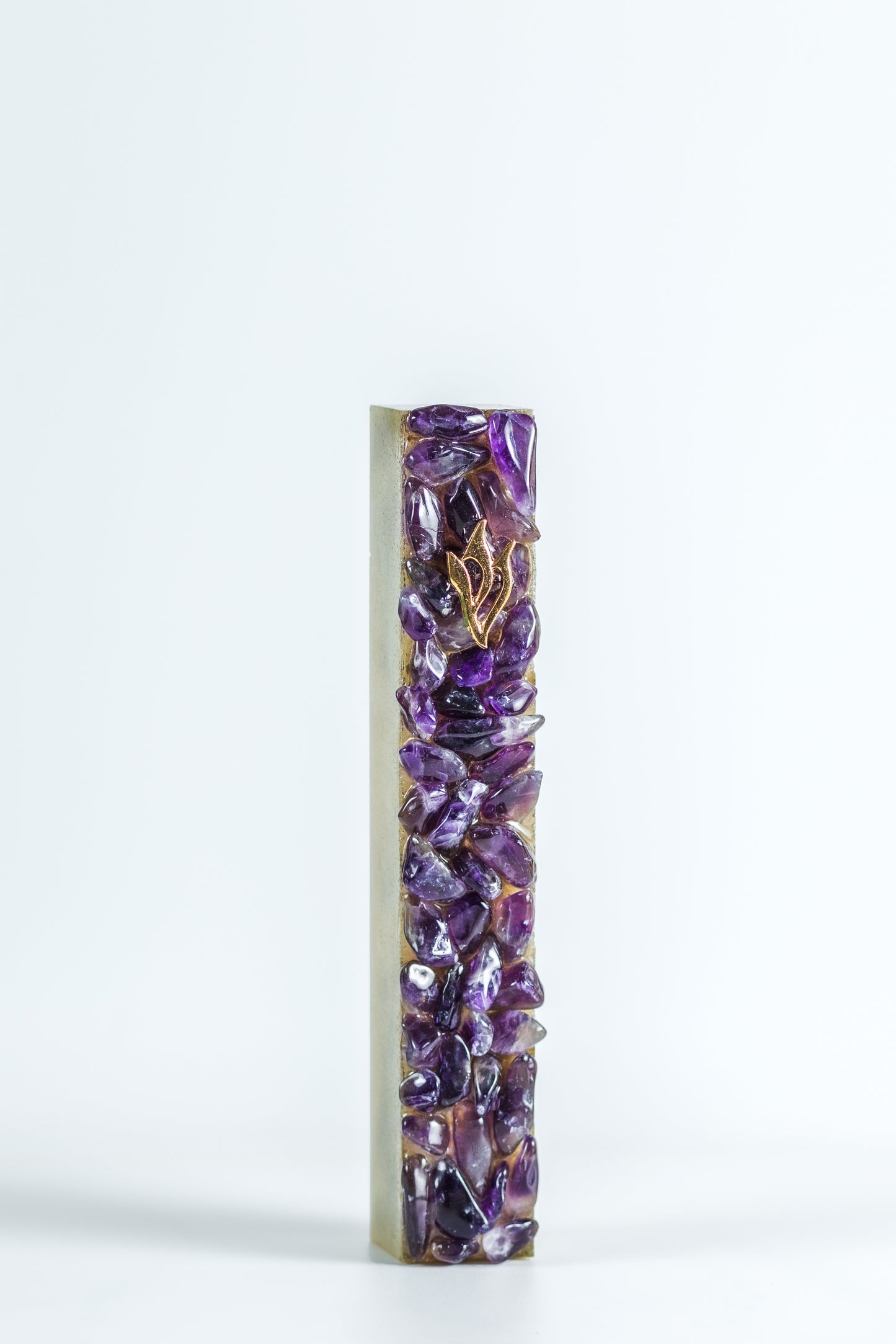 Amethyst Mezuzah Case