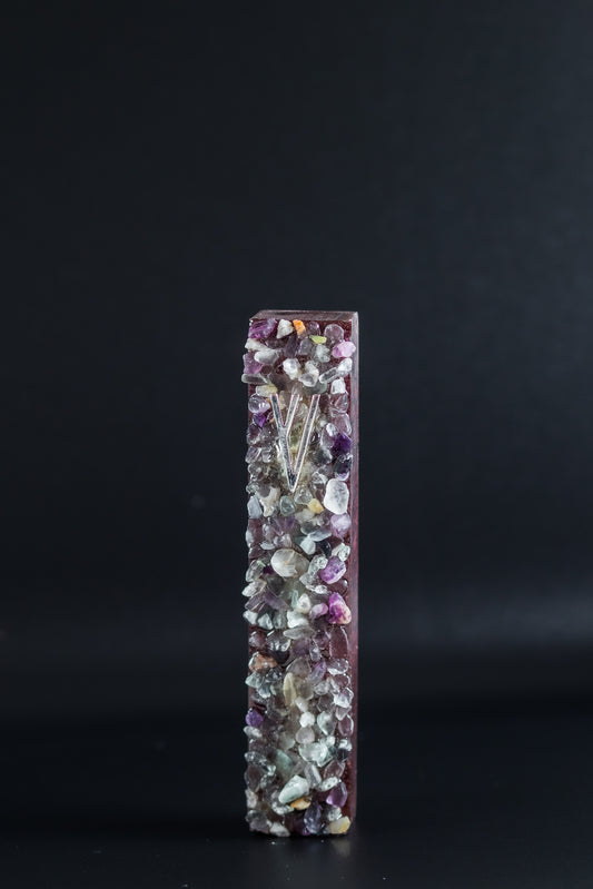 Fluorite Mezuzah Case